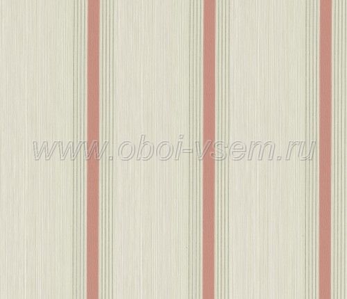   Cavendish Stripe Brush Red Painted Papers (Little Greene)