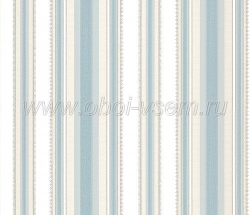   Colonial Stripe Classic Blue Painted Papers (Little Greene)