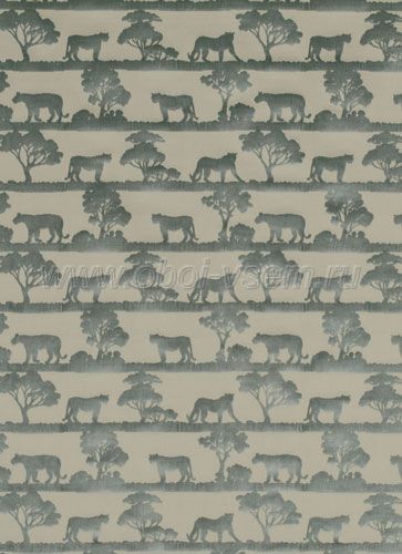 Обои  Safari lion duckegg fabric Holly Frean (Andrew Martin)