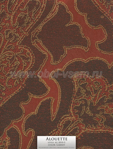 Обои  AL-2010-5 Garnet Imperivm Collection Wallpapers (Paul Montgomery)