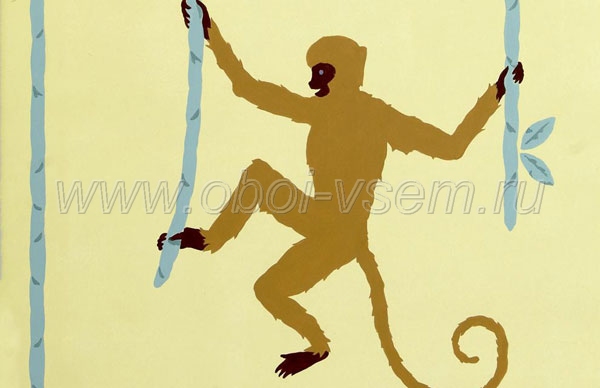 Обои  Swinging Monkeys 20th Century (Fromental)