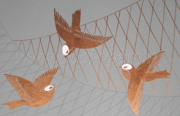 Обои  Birds and Nets 20th Century (Fromental)